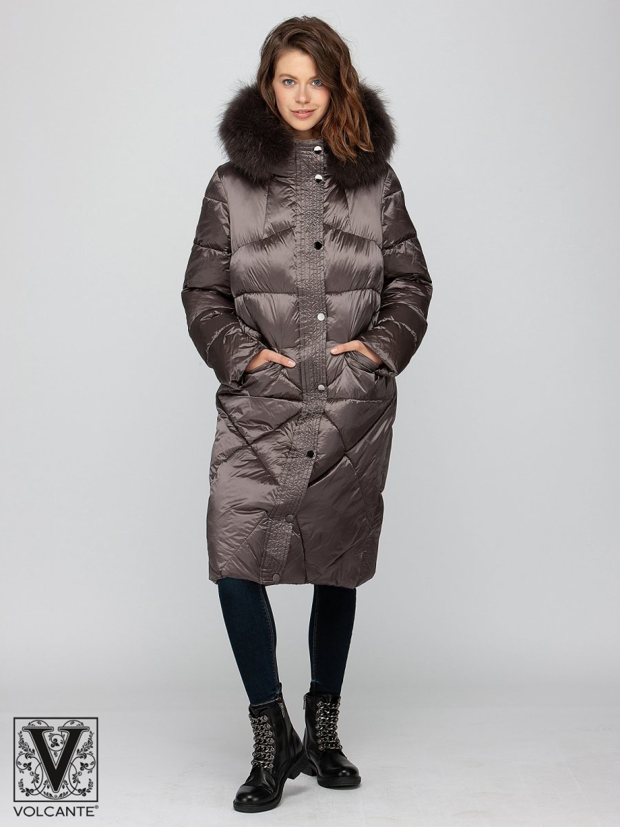 Пальто утепленное женское VLF 190116 truffle Volcante