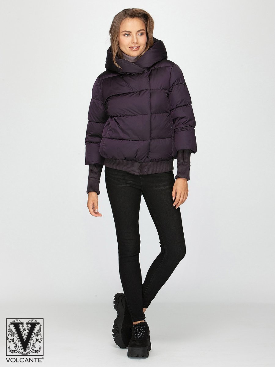 Куртка утепленная женская VS 190118 deep violet Volcante